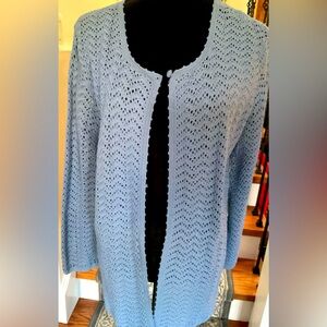 NWT Crochet Open Front Cardigan